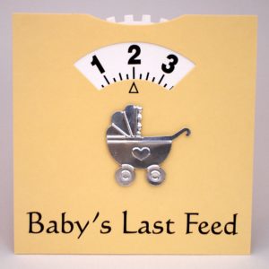 Babys Last Feed - Wheel Card - Lemon